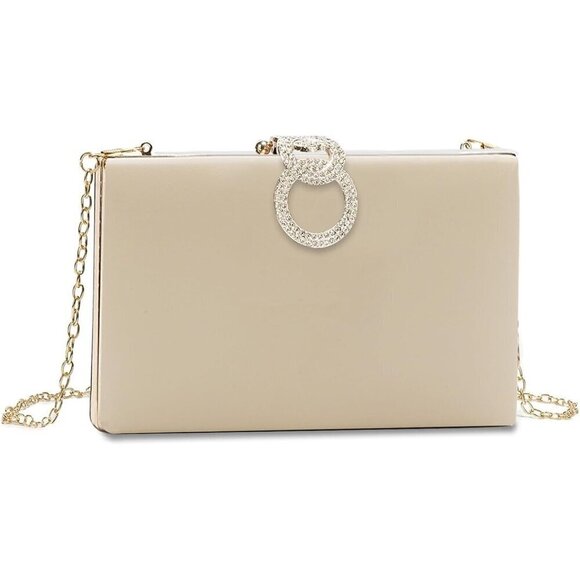 Handbags - 🆕Women's Faux leather inch Girls Handbag Push Lock Clutch Purses Polyester Bags